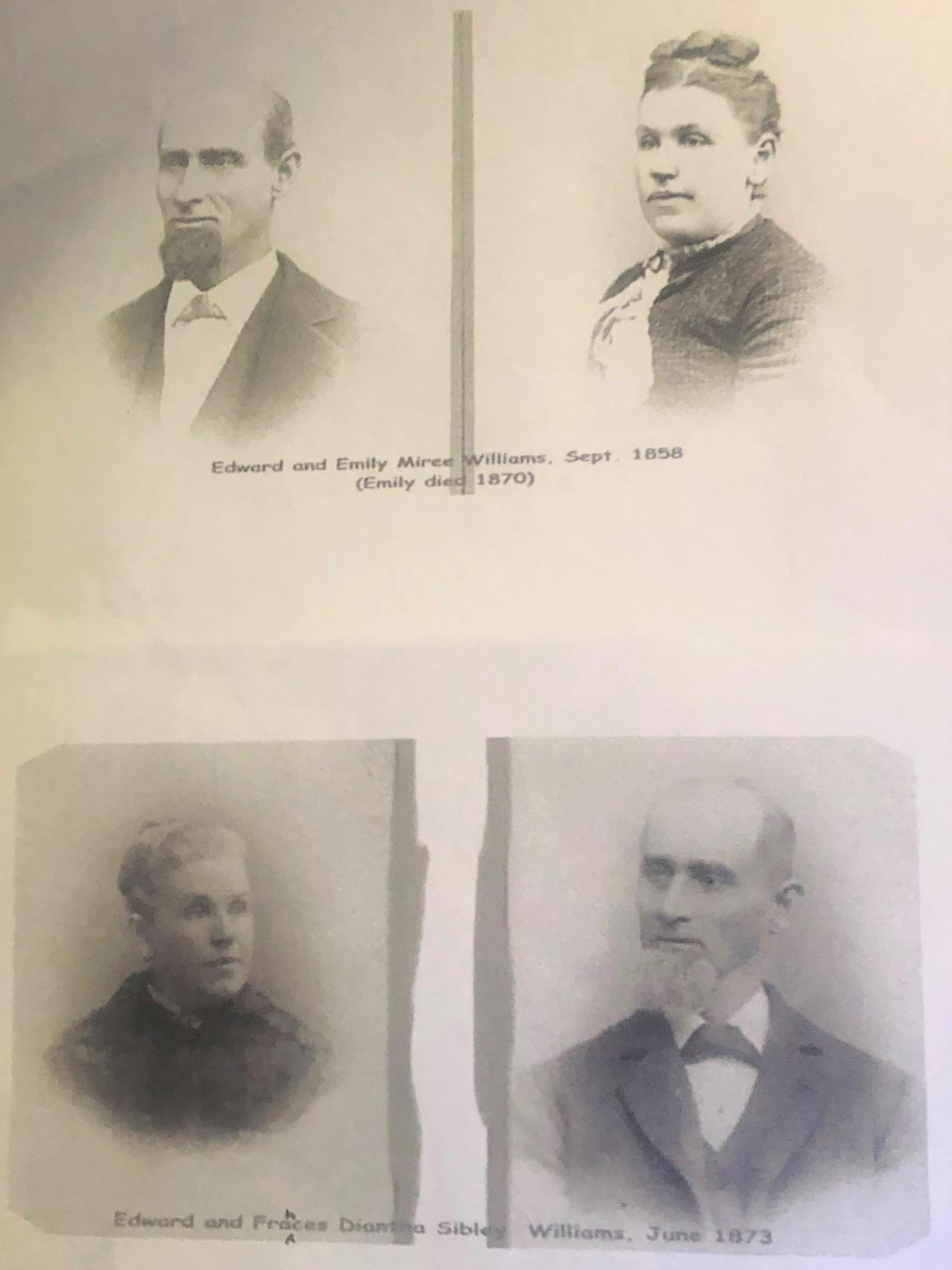 old photo of Edward Williams And His Two Wives