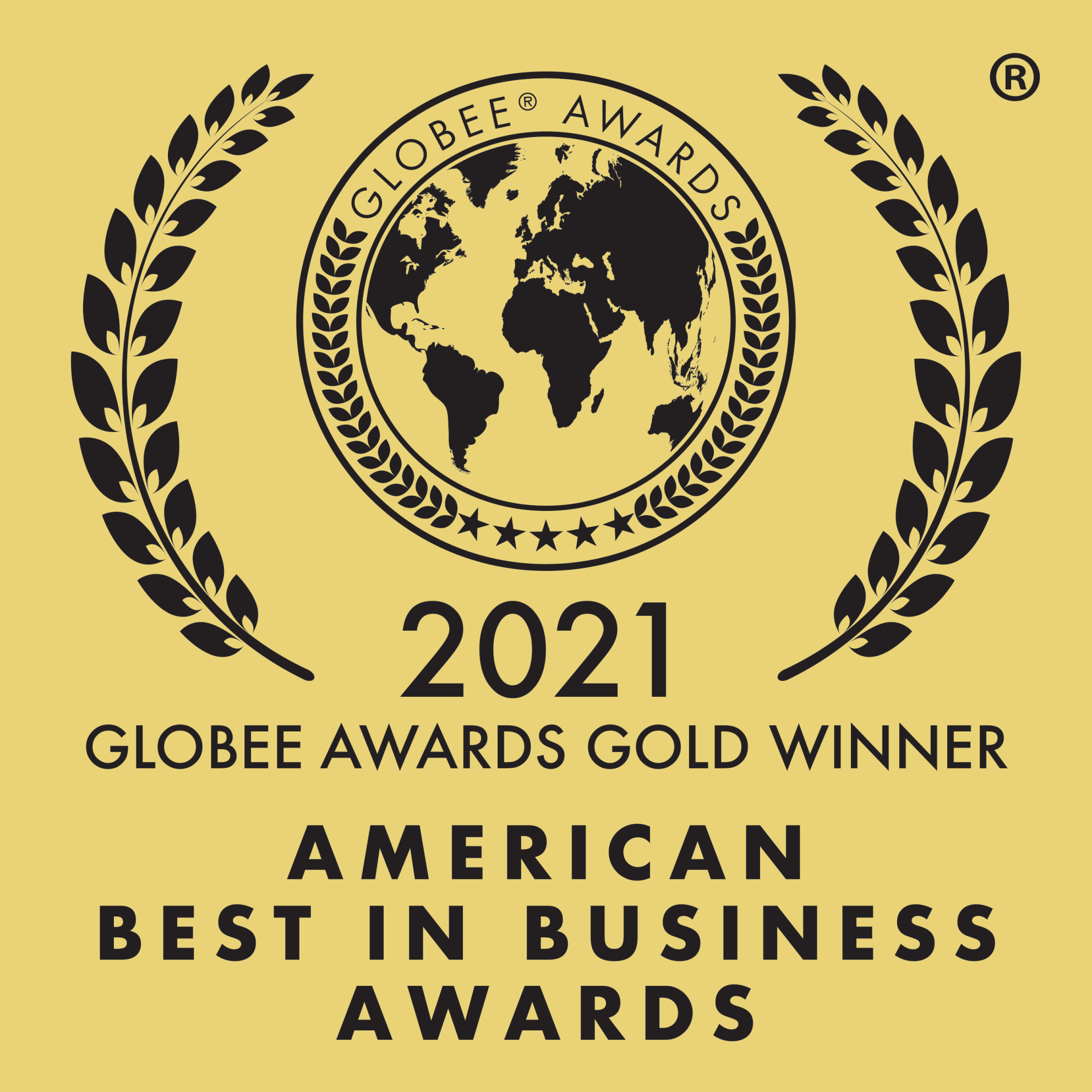 2021 Globee Award Gold Winner - American Best In Business Award Logo 