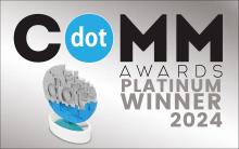 dot comm award platinum winner 2024 logo