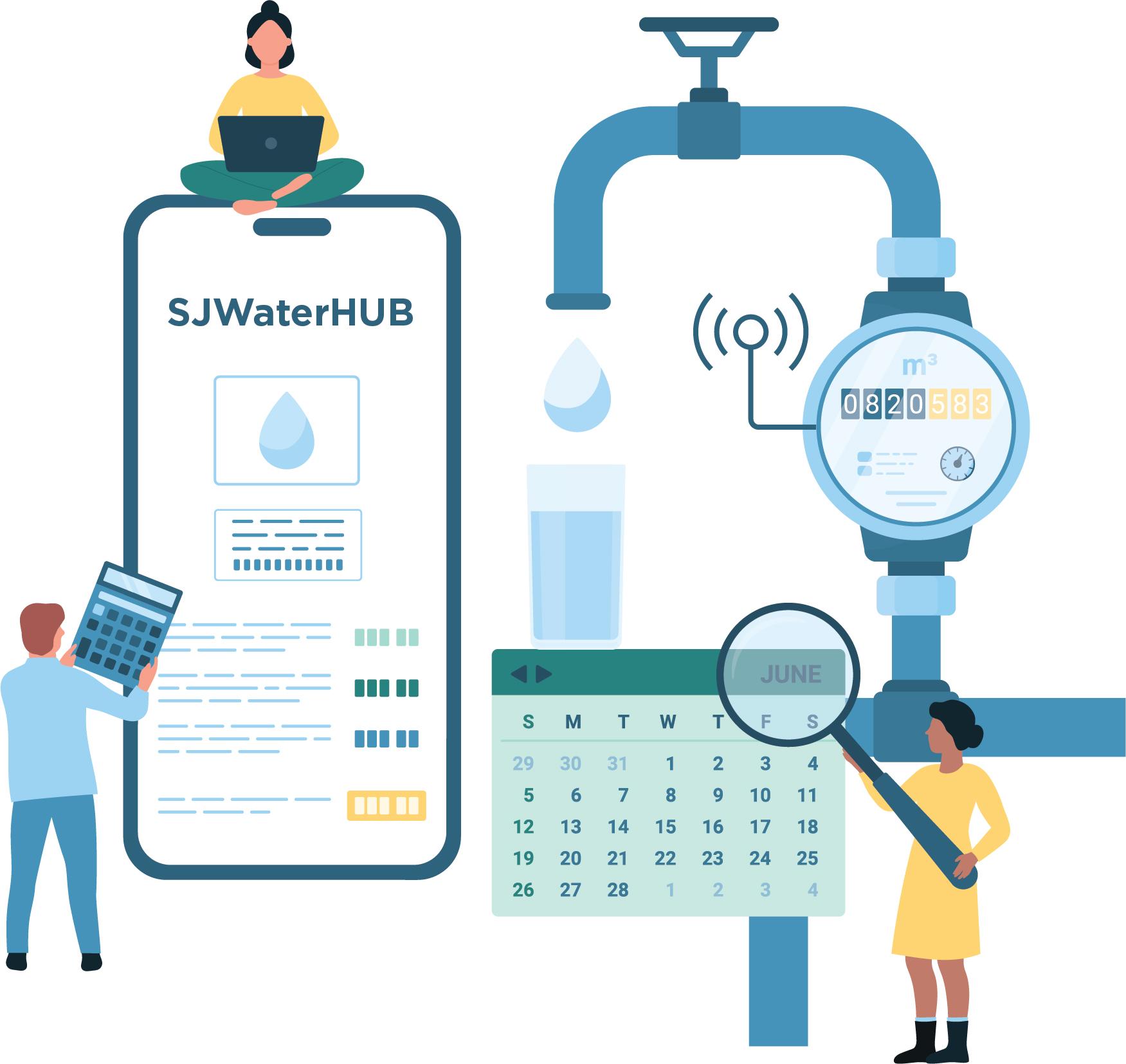 SJWater Hub illustration 