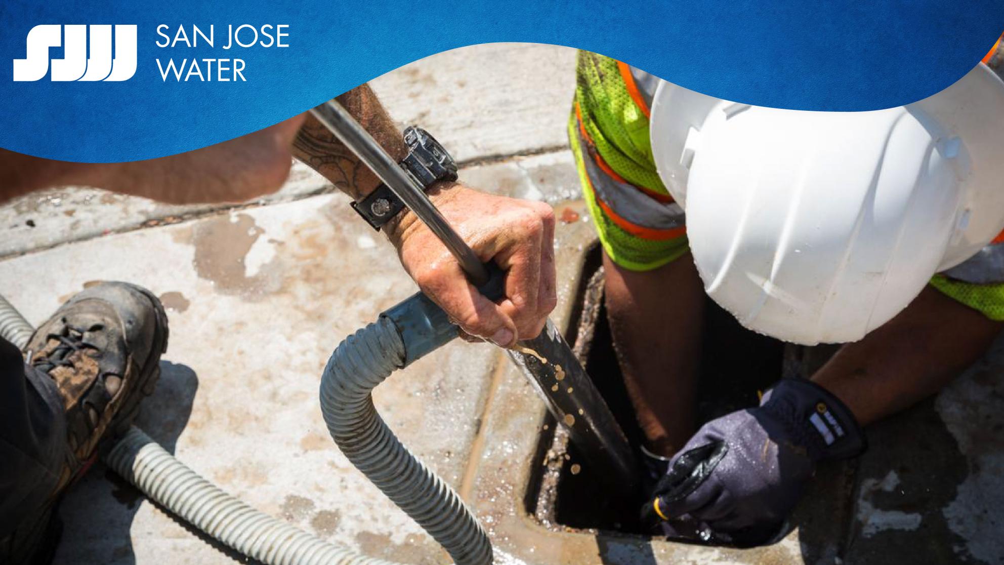 San Jose Water logo and water infrastructure work
