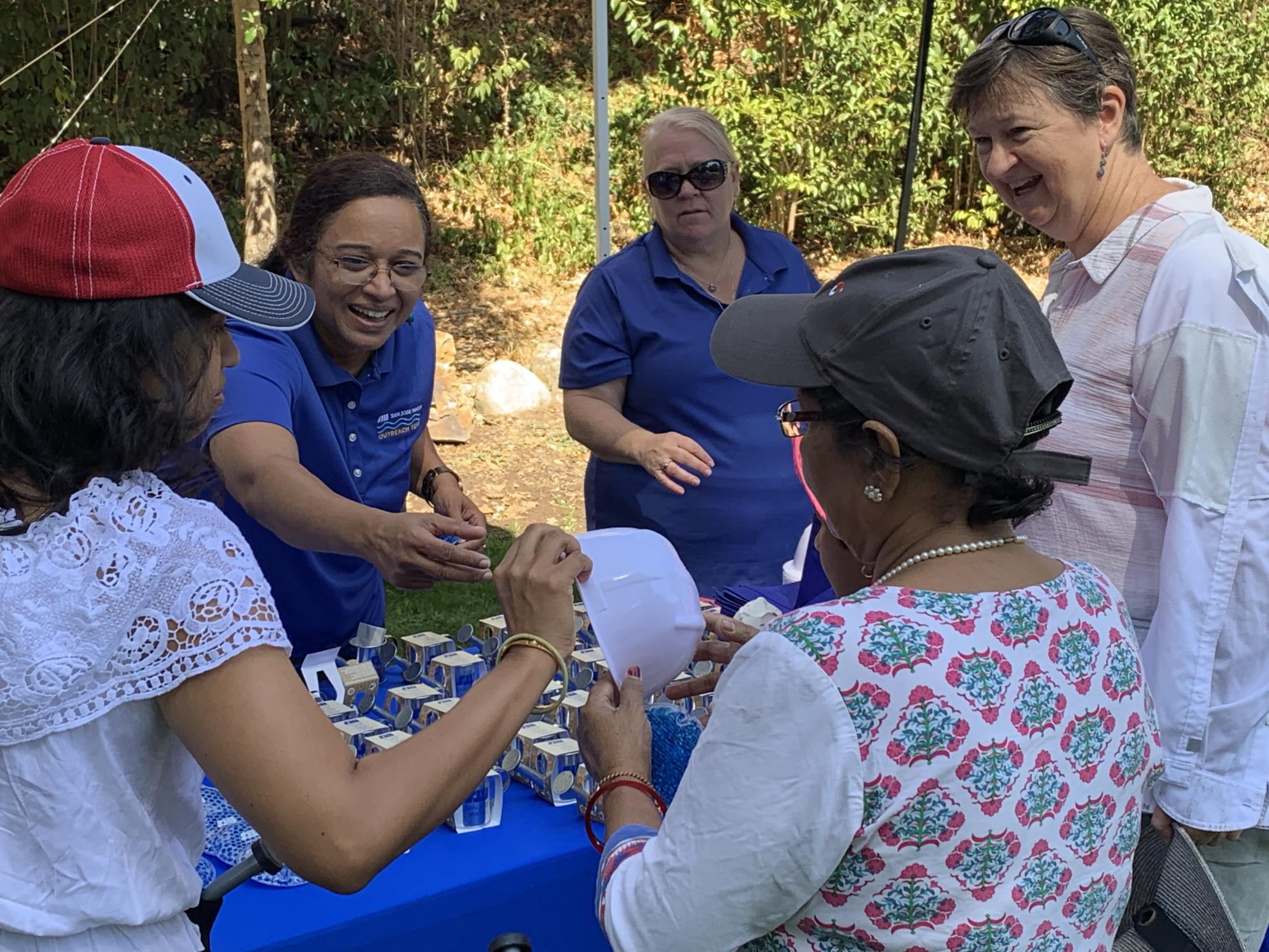 Employees at event