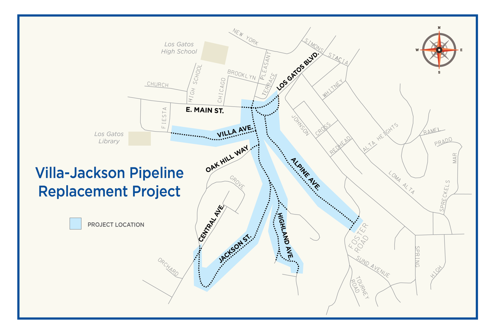 Map of the Villa Jackson Project