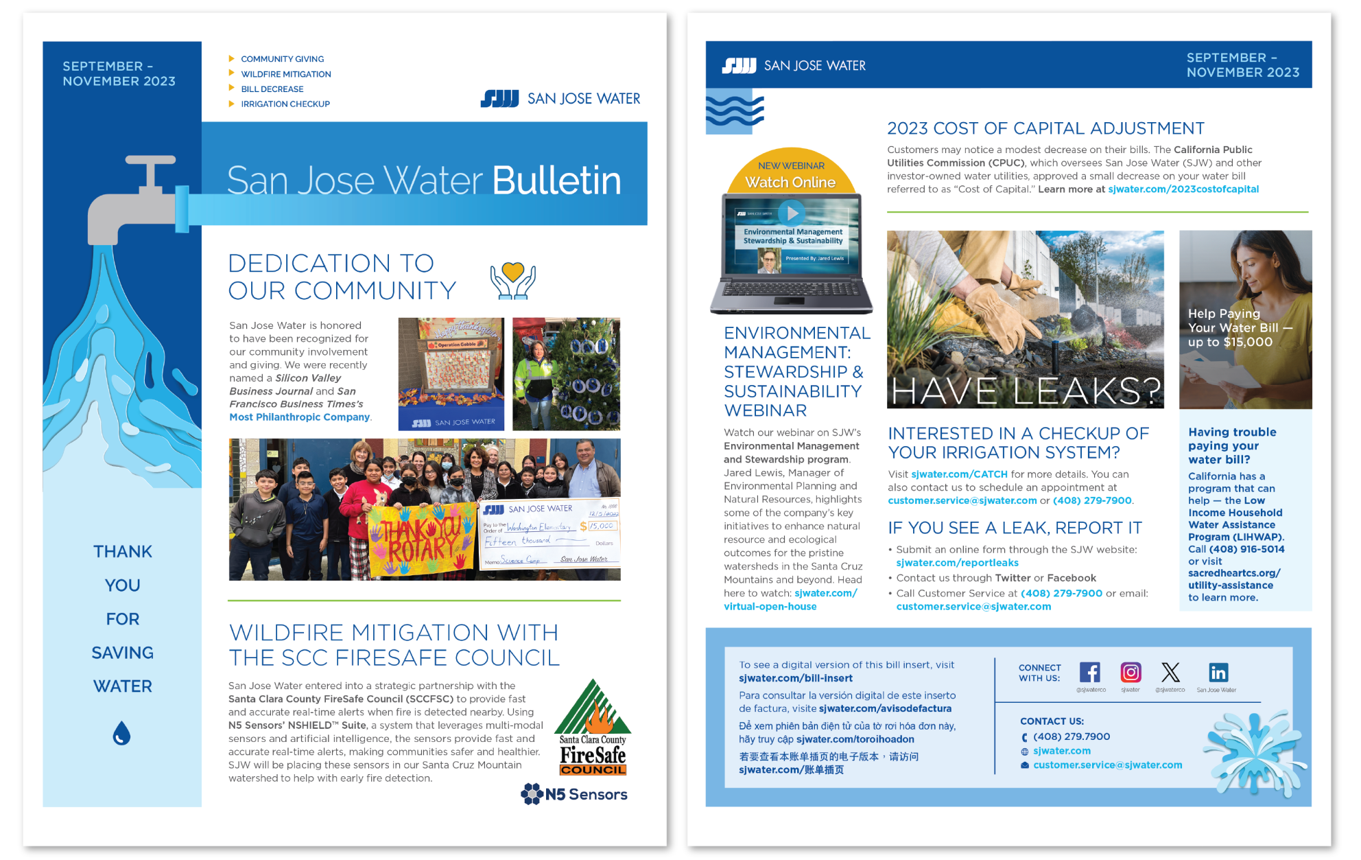 September-November 2023 bill insert preview image