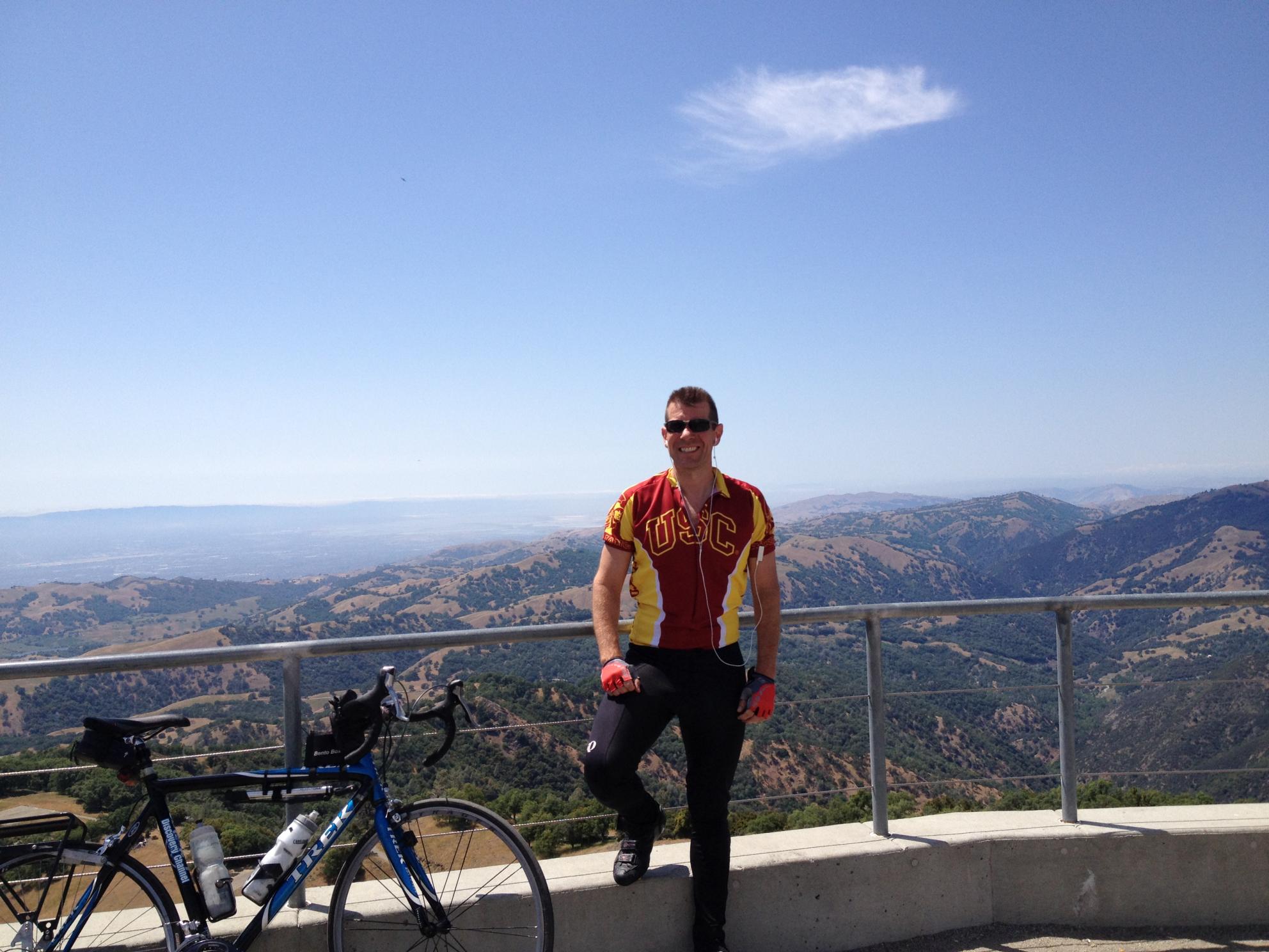 Bill Tuttle atop Mt. Hamilton